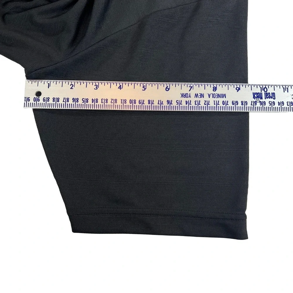 Adidas Golf Polo Shirt Mens M Black Performance‎ Short Sleeve
